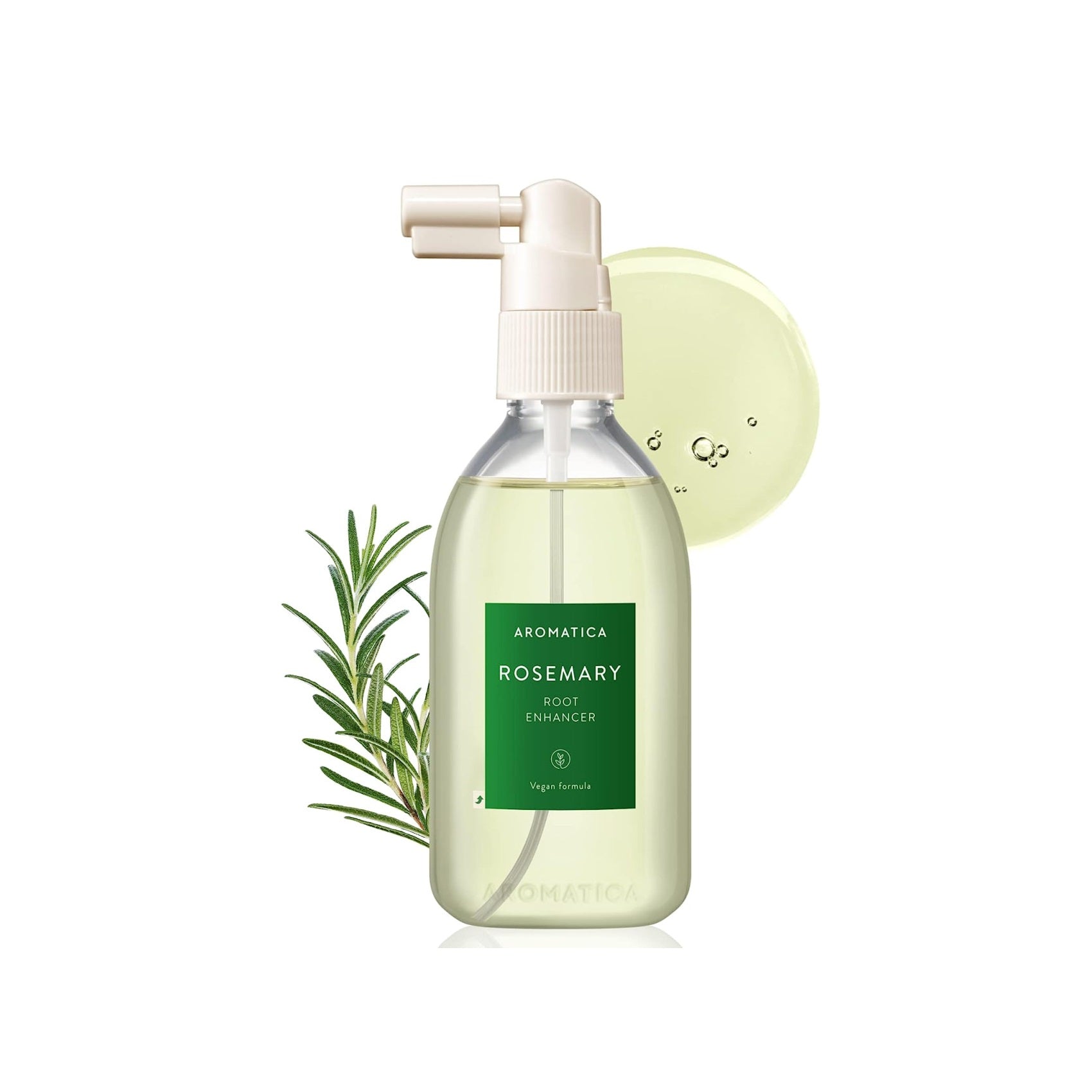 AROMATICA Rosemary Active V Anti-Hair Loss Tonic is a refreshing scalp treatment with Rosemary Leaf Oil and Menthol to energize and cool the scalp. It contains Salicylic Acid and Caffeine to support healthier hair growth and strengthen follicles. The tonic also includes Hydrolyzed Proteins and nourishing oils like Coconut, Jojoba, and Sunflower Seed Oils to strengthen and nourish hair. Biotin and Vitamin C boost hair health, while Cedarwood, Eucalyptus, and Lavender essential oils help maintain a balanced s
