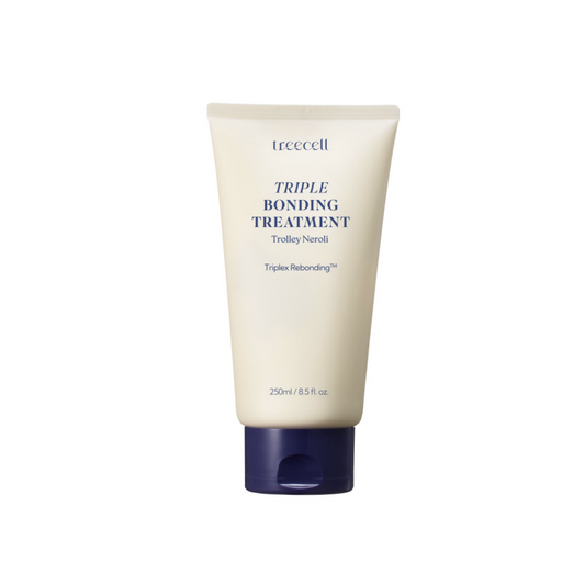TREECELL Triple Bonding Treatment is a rich, restorative hair treatment that helps repair and strengthen damaged strands. Infused with Hydrolyzed Keratin, Collagen, and Silk, it deeply nourishes hair, improves elasticity, and smooths rough texture. Peptides and plant extracts support healthy, glossy hair. Ideal for dry, damaged, or chemically treated hair.